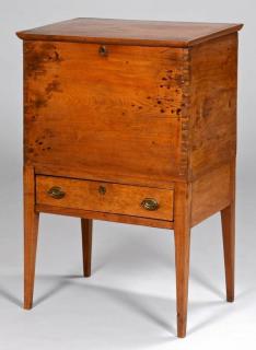 Appraisal: TN Hepplewhite Sugar Chest Restored Middle Tennessee walnut Hepplewhite sugar