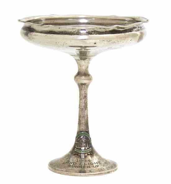 Appraisal: An American Arts and Crafts Sterling Silver Trophy Compote Sedlacek