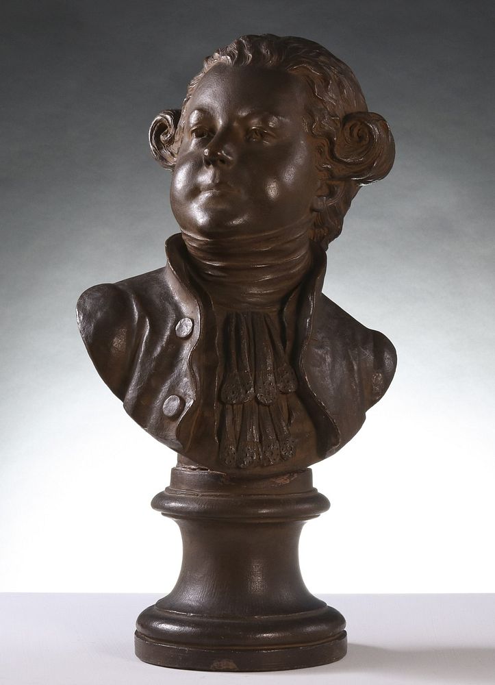 Appraisal: A TH CENTURY FRENCH SCHOOL TERRA COTTA BUST LOUIS XVI