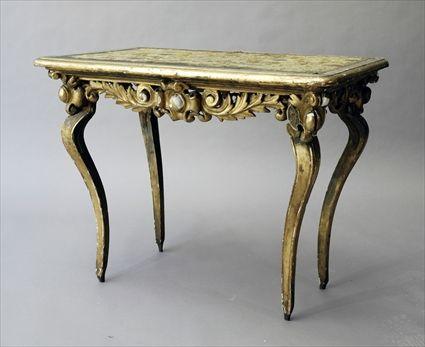 Appraisal: Italian Rococo Giltwood Center Table x x in