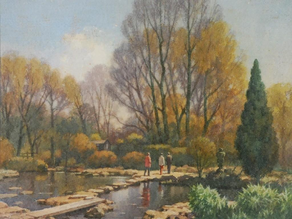 Appraisal: EDWARD A HICKLING twentieth century WATERCOLOUR DRAWING River scene with