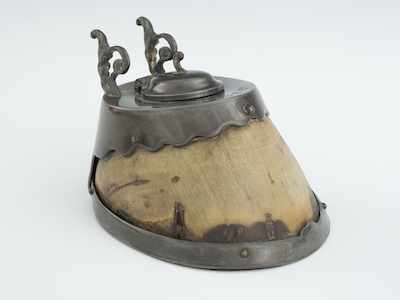 Appraisal: A Horse Hoof Inkwell Tibbie Tibbie the horse his hoof