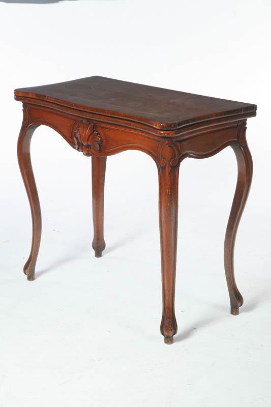 Appraisal: CARD TABLE Probably England th century mahogany and oak Hinged