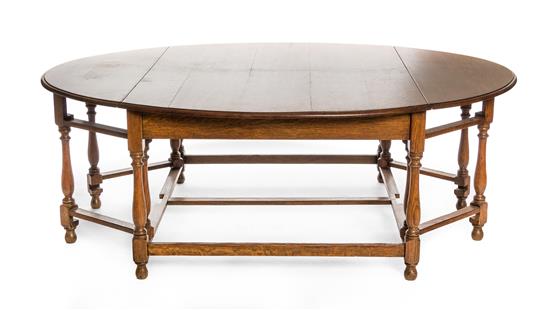 Appraisal: Sale Lot An English Oak Drop-Leaf Table having a rectangular