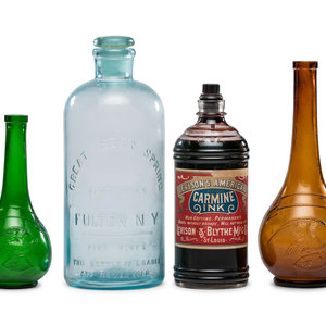 Appraisal: Four Glass Advertising Bottles including one for Great Bear Springs