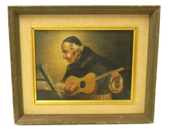 Appraisal: T Stokav th C oil on canvas depicting rosy-cheeked elderly