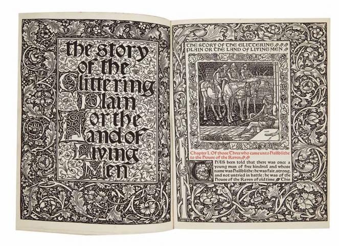 Appraisal: KELMSCOTT PRESS MORRIS WILLIAM The Story of the Land of