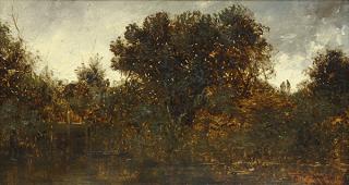 Appraisal: Painting Ralph Albert Blakelock Ralph Albert Blakelock American - Grey