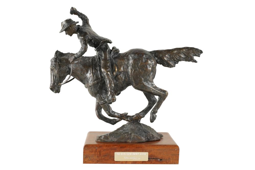 Appraisal: ROBERT LOVETT TH CENTURY THE MAN FROM SNOWY RIVER patinated