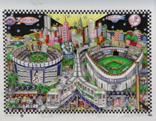 Appraisal: FAZZINO Charles Finally a Subway Series -D Serigraphs Signature Deluxe