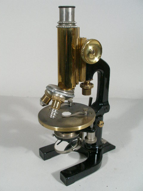 Appraisal: Antique C Reichert Monocular Microscope serial ca s brass tube