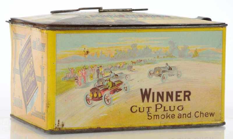 Appraisal: Winner Cut Plug Lunch Box Description Great tin with image