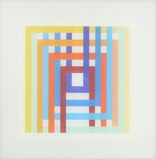 Appraisal: Agamograph Yaacov Agam Yaacov Agam Israeli Colorful Illusion agamograph signed