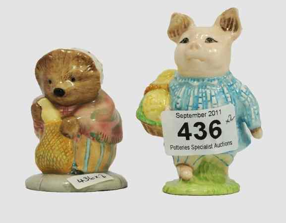 Appraisal: Beswick Beatrix Potter Figures Mrs Tiggywinkle Buys Provisions and Little