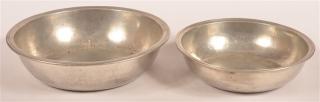 Appraisal: Townsend Compton London Pewter Bowls Two Townsend Compton London th