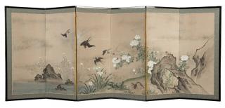 Appraisal: A Japanese six Late Meiji Period late th early th