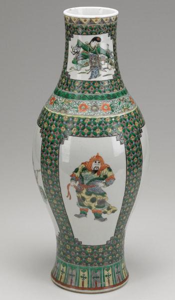 Appraisal: ASIAN VASE Chinese Famille Verte vase th C Ht