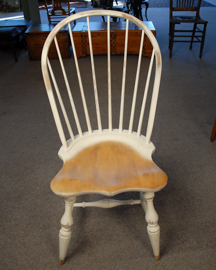 Appraisal: Shabby Chic White Painted Chair Good condition