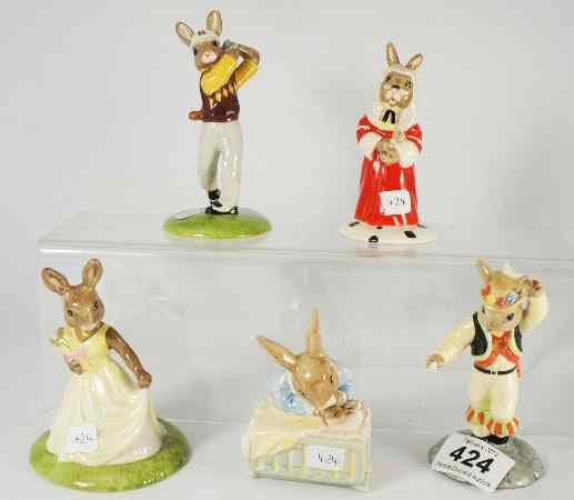 Appraisal: Royal Doulton Bunnykins Figures Morris Dancer DB With Love DB