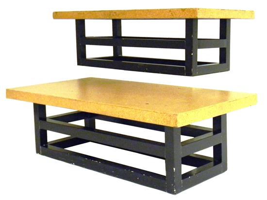 Appraisal: Pair of benches after Paul T Frankl American born Austrian