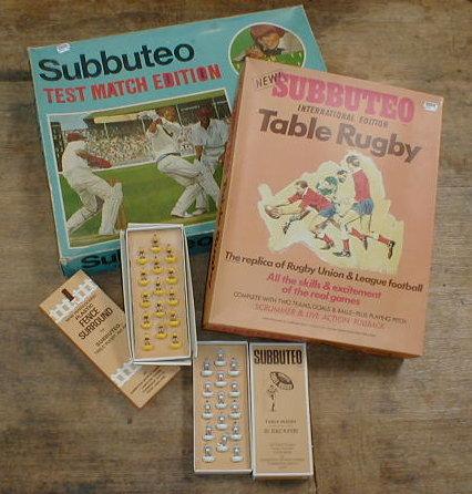 Appraisal: Subbuteo Test Match edition boxed Subbuteo table Rugby International edition