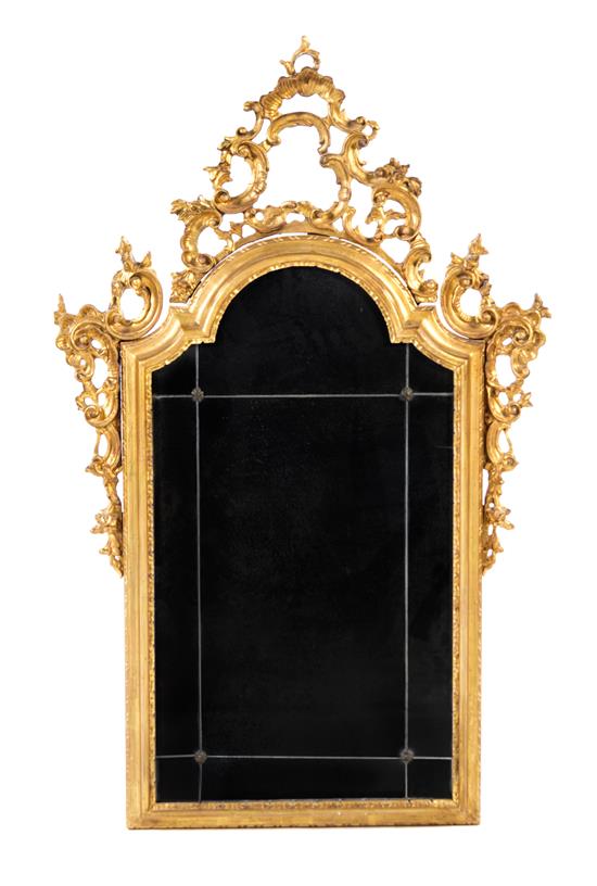 Appraisal: Sale Lot An Italian Baroque Style Giltwood Mirror th century