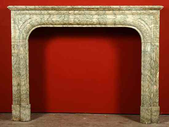 Appraisal: A French Louis XIV Style Cippolino Stone Fireplace Surround th