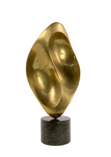 Appraisal: MASARU TAKIGUCHI Japanese b Untitled Gilt bronze on marble base