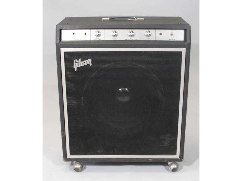 Appraisal: Vintage Gibson G- B Amplifier x speaker black tolex on