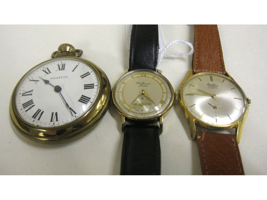 Appraisal: Lot comprising gents 's ct gold J W Benson wrist