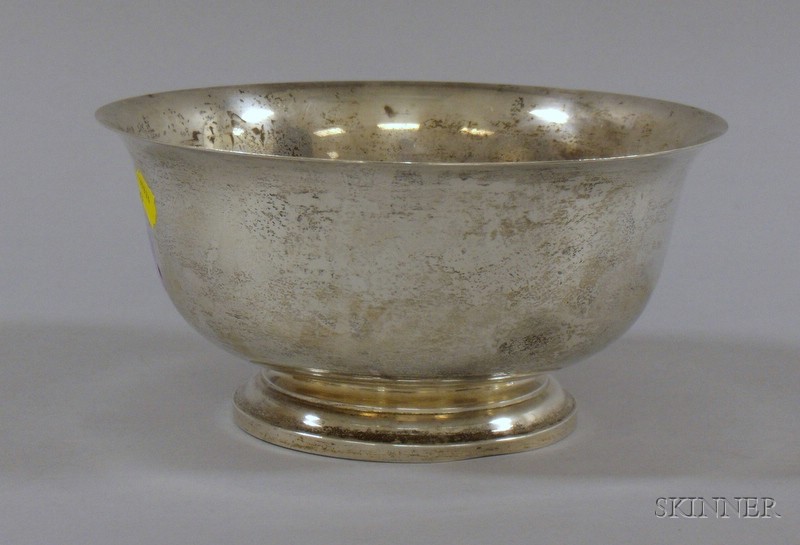 Appraisal: Worden Munnis Revere-style Sterling Silver Bowl