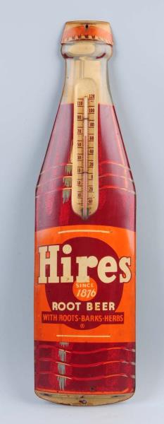 Appraisal: Hires Root Beer Bottle Thermometer 's This Hires thermometer has