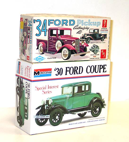 Appraisal: Ford plastic model kits Lot includes several and Fords a