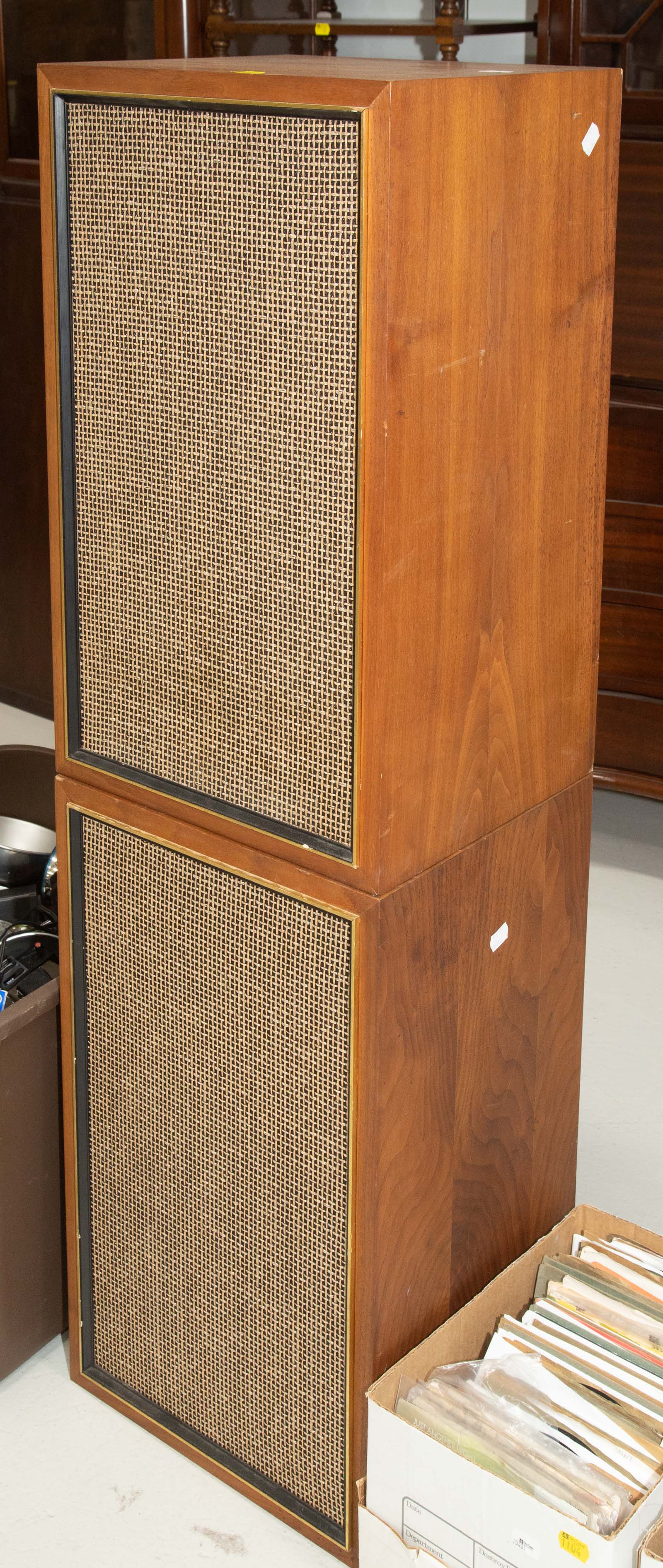 Appraisal: A PAIR OF GOODMANS OF ENGLAND FLOOR SPEAKERS Vintage Both