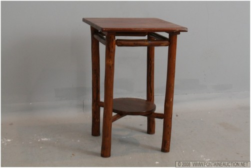 Appraisal: BEDFORD HICKORY FURNITURE CO LAMP TABLE W x H x