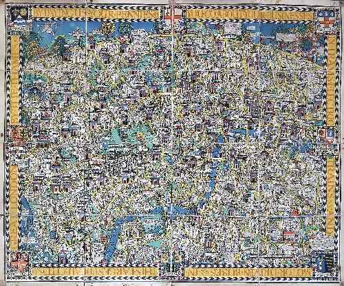 Appraisal: MacDonald Max Gill - ''The Wonder Ground Map of London