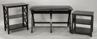 Appraisal: Three Pier One pieces including bench ht lg and two