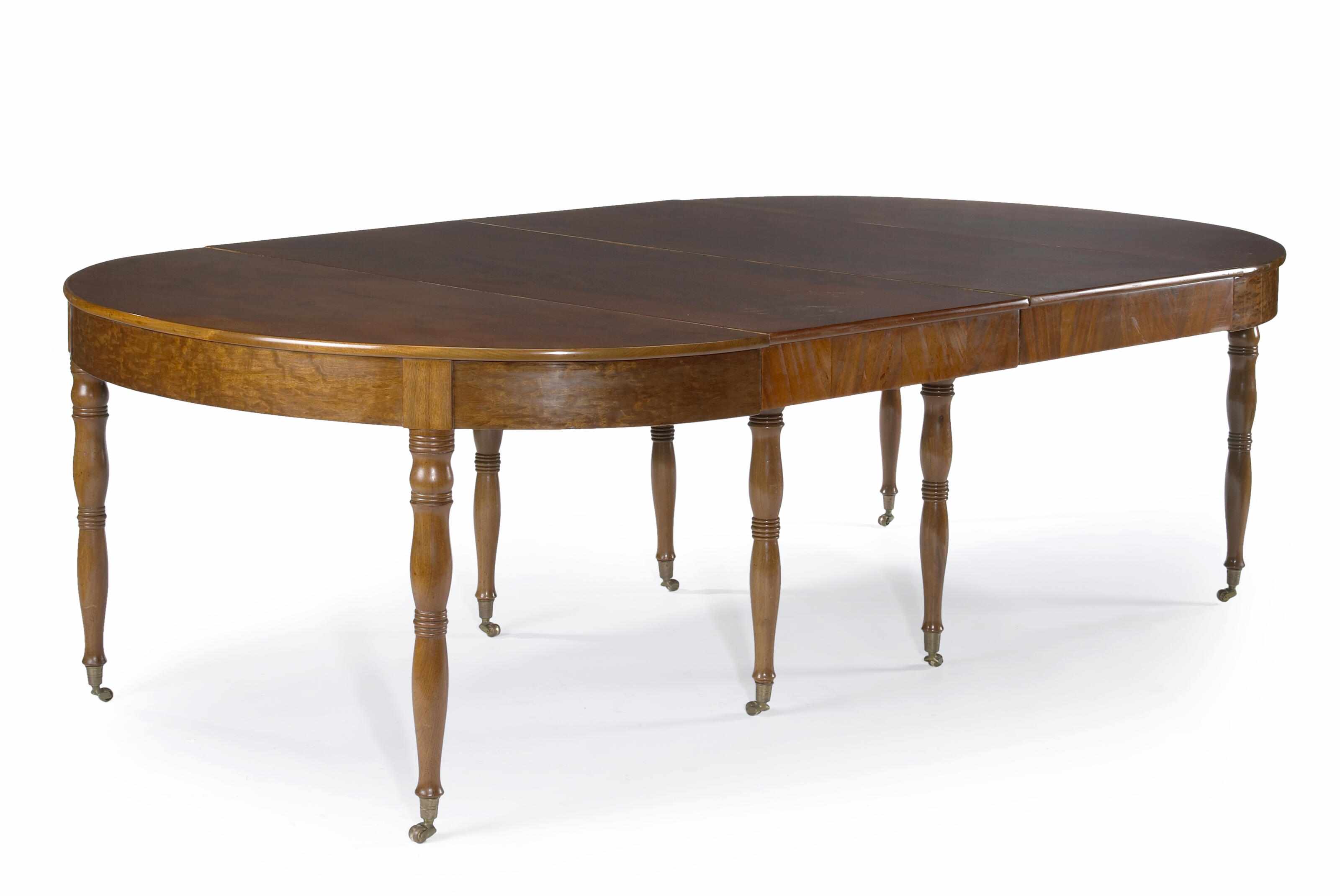 Appraisal: A Charles X mahogany extension dining table first quarter th