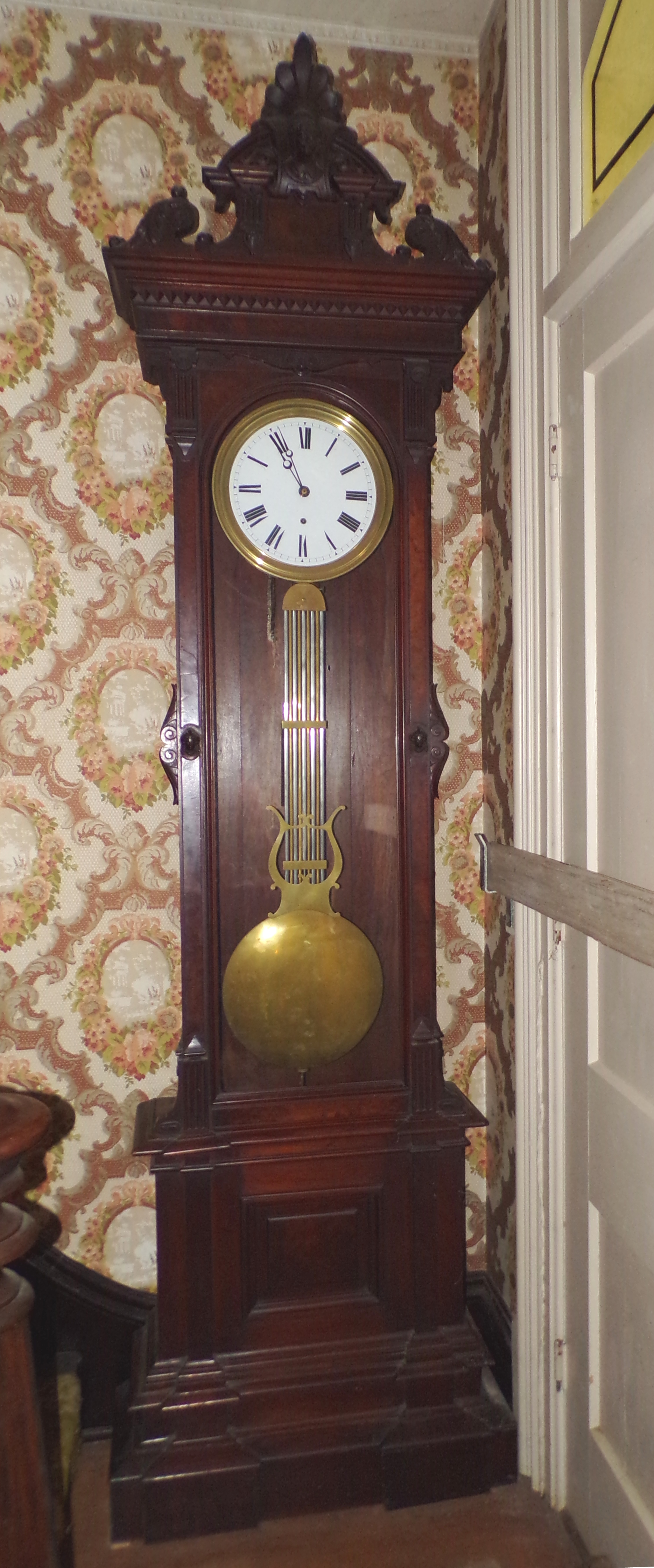 Appraisal: Grandfather clock- American Pinwheel Jewelers Regulator American walnut case with