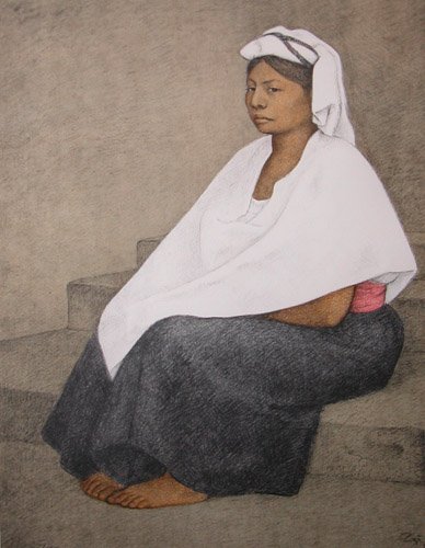 Appraisal: Doncella Artist Zuniga Francisco Mexican - A Seated Mexican Woman