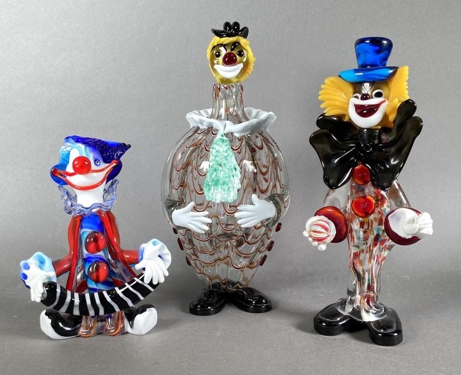 Appraisal: Three Murano clowns for the price of one There is