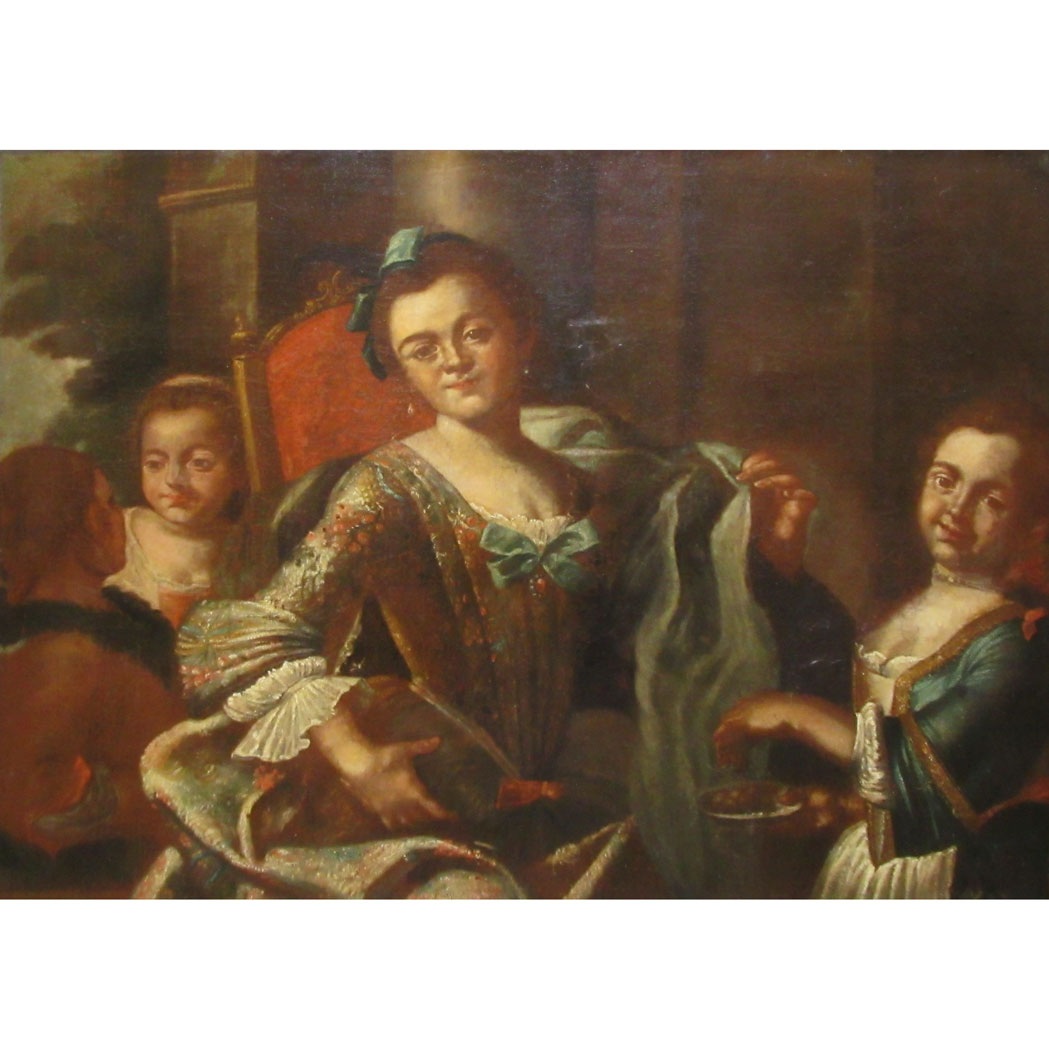 Appraisal: Giuseppe Bonito Neapolitan - A Lady with Her Daughters Oil