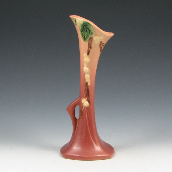 Appraisal: Roseville Snowberry BV- Bud Vase - Mint Roseville Snowberry bud