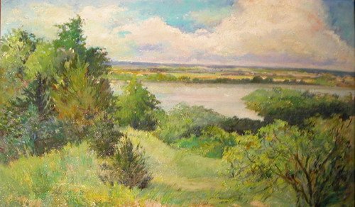 Appraisal: Artist Schlueter Virginia Moberly American c - Title The Mississippi