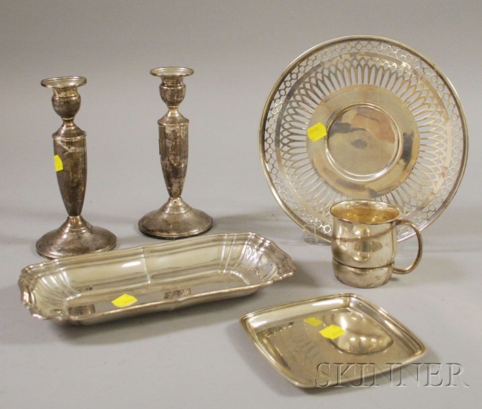 Appraisal: Group of Sterling Tableware including a pair of Towle weighted