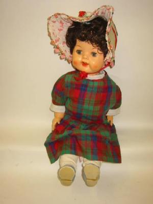 Appraisal: A walking plastic Roddy doll with blue lashed sleeping eyes