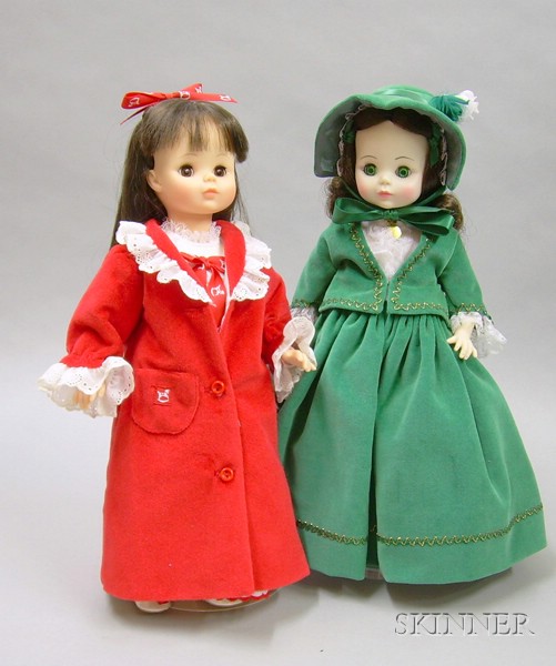 Appraisal: Two Madame Alexander Dolls in Original Boxes mid- th century