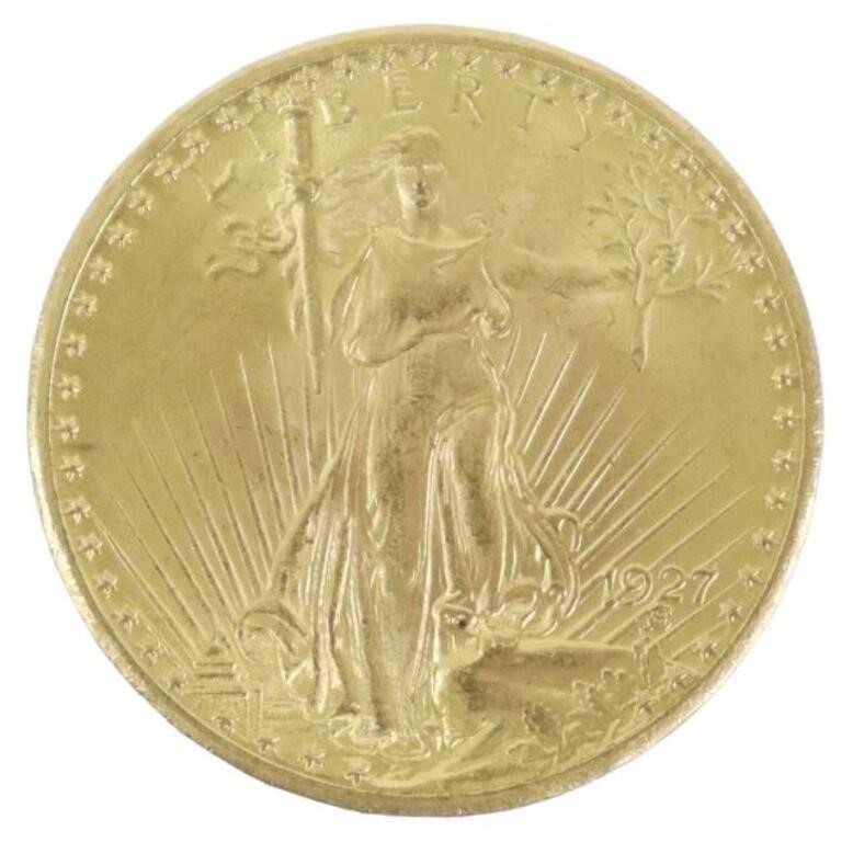 Appraisal: U S St Gaudens Double Eagle gold coin from The