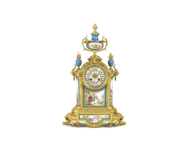 Appraisal: A third quarter th century gilt bronze and Sevres style