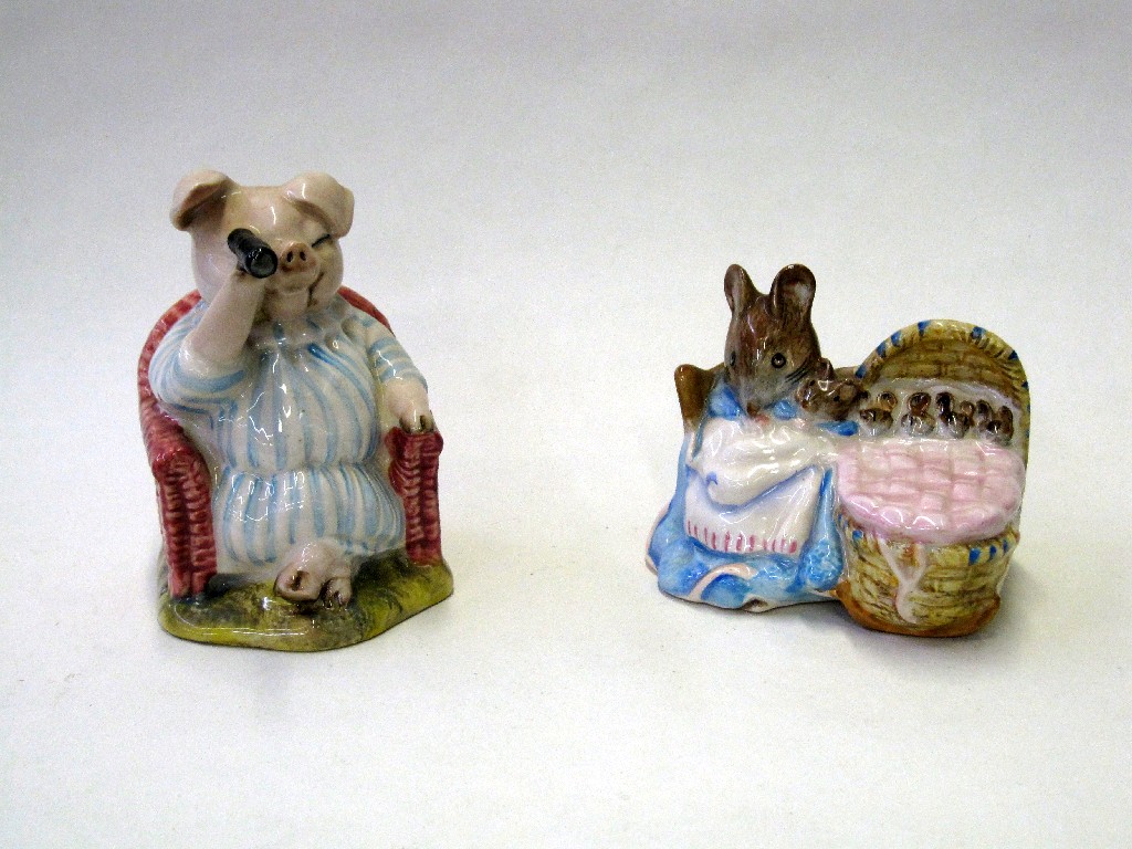 Appraisal: Two Beswick Beatrix Potter figures 'Little Pig Robinson Spying' and